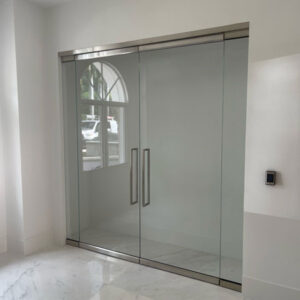 Swing-Doors-Frosted-Glass-Brushed-Nickel